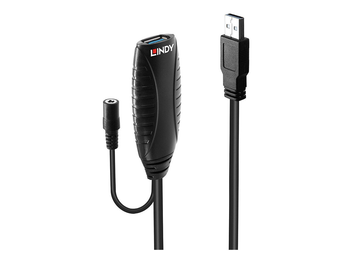LINDY USB 3.0 Active Extension 15m supports USB SuperSpeed transfer rates up to 5Gbitps