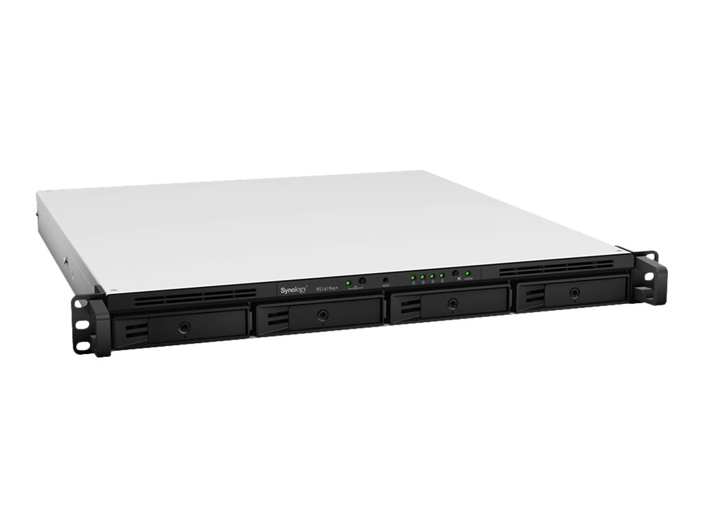 SYNOLOGY RS1619xs+ 4-Bay NAS-Rackmount Xeon quad-core 2.2GHz 8Go ECC RAM up to 64Go RJ-45 4x1GbE up to 10GbE 2x USB3