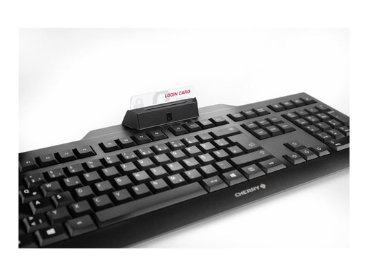 CHERRY KC1000 SC corded Security Keyboard USB ultraflat black with integrated Smartcard-Terminal (DE)