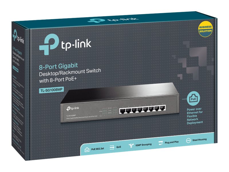 8-Port GB Desktop/RM Switch 8-Port PoE+