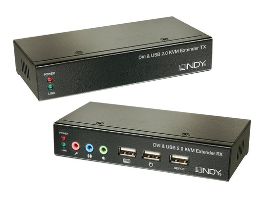 LINDY Kit extender KVM Cat.5 Classic DVI USB audio 50m