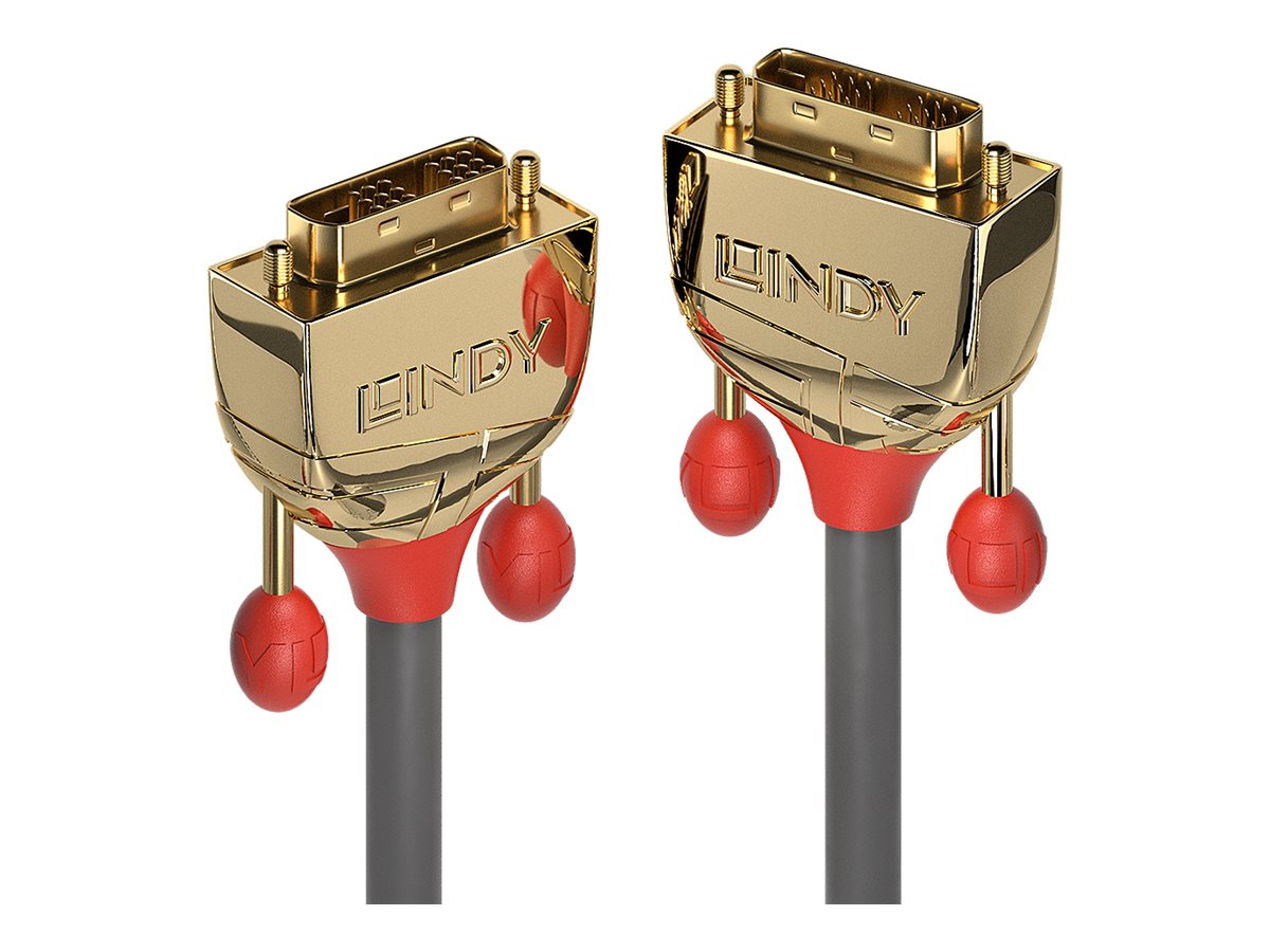 LINDY 10m Gold DVI-D SLD Single Link Cable 18+1 Single Link resolution 1920x1200