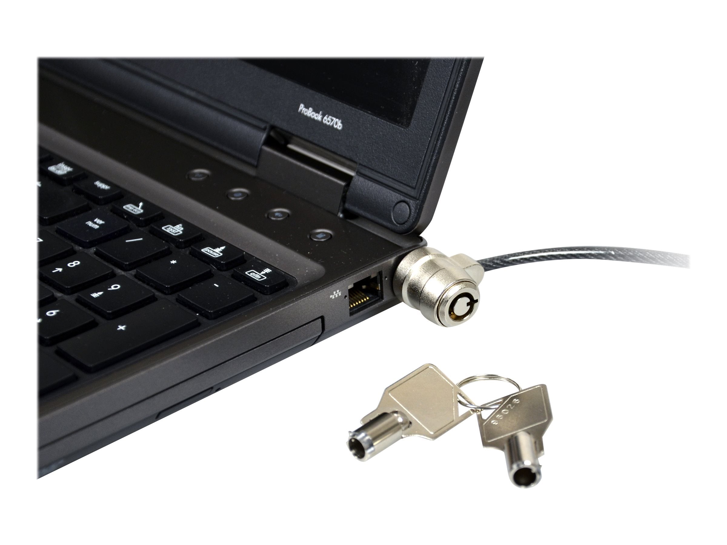 PORT KEYED SECURITY CABLE with MASTER KEY