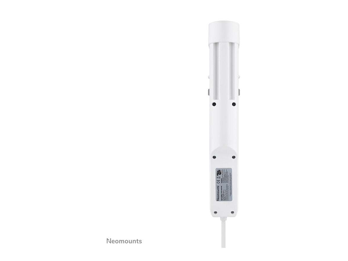 NEOMOUNTS VOLT Desk Clamp socket with Quick-charge USB Ports clamp 0-50mm 3x type-F 230V 1x USB-A 18W 2x USB-C 20W