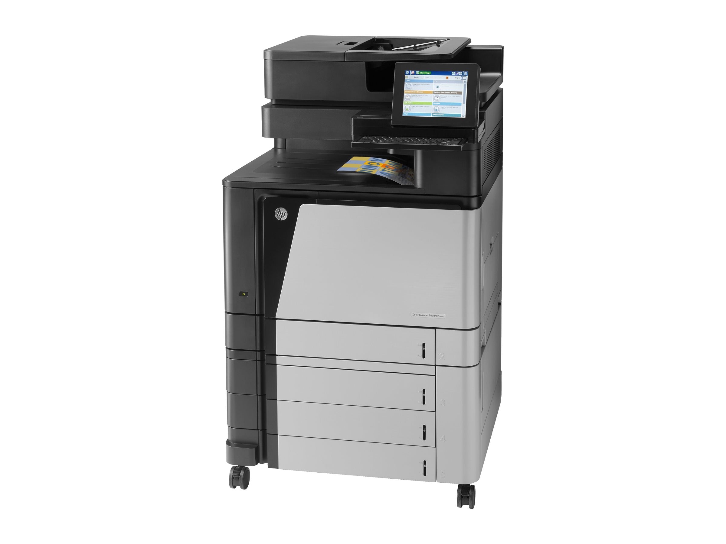 HP LaserJet Enterprise Flow M880z MFP colour laser A3 297x420mm A3 46ppm Copy 46ppm Print 2100sheets USB LAN