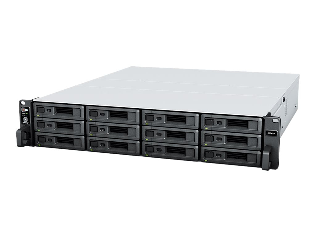 SYNOLOGY RS2423RP+ 12-BAY Rackstation AMD Ryzen Embedded V1780B QUAD CORE 8Go RAM HDD/SSD Only