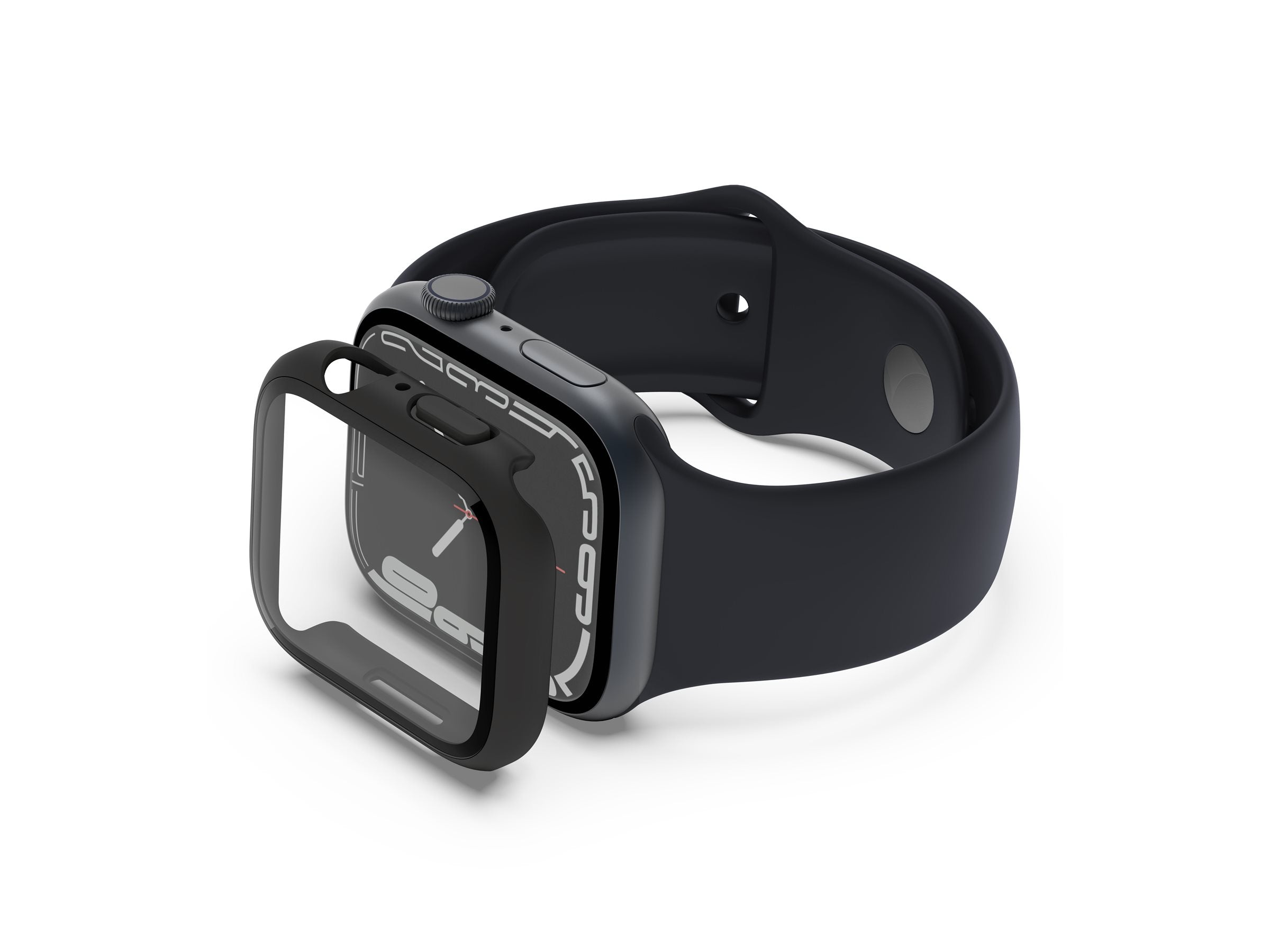 BELKIN TemperedCurve Bumper Screen Protector - Series 4-9/SE - BLK 44/45mm