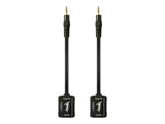 LINDY Stereo Audio Extender Cat.5/6 100m 3.5mm Analog Stereo Extender - passive