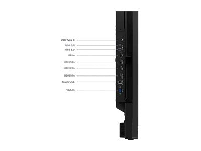 LENOVO ThinkVision iLFD T75 75p 3840x2160 VA Touch DLED 16:9 60Hz HDR10 HDMI USB-C USB-B RJ45 VGA Android 9.0 4K camera TopSeller