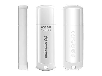 TRANSCEND 128Go Clé USB 730 USB 3.0 Classique - Blanc