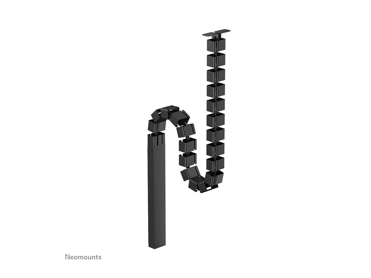 NEOMOUNTS Cable Spine Organizer for sit/stand desk frames screw mounted magnetic channel black