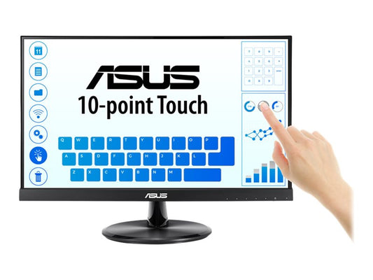 ASUS VT229H 21.5p FHD 1920x1080 IPS 60Hz 16:9 Touch Monitor flicker free Blue light filter HDMI D-Sub Vesa 100x100