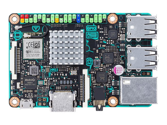 ASUS Tinker Board Rockchip RK3288 ARM Mali-T764 GPU 2xDDR3 4xUSB 2.0 Debian OS