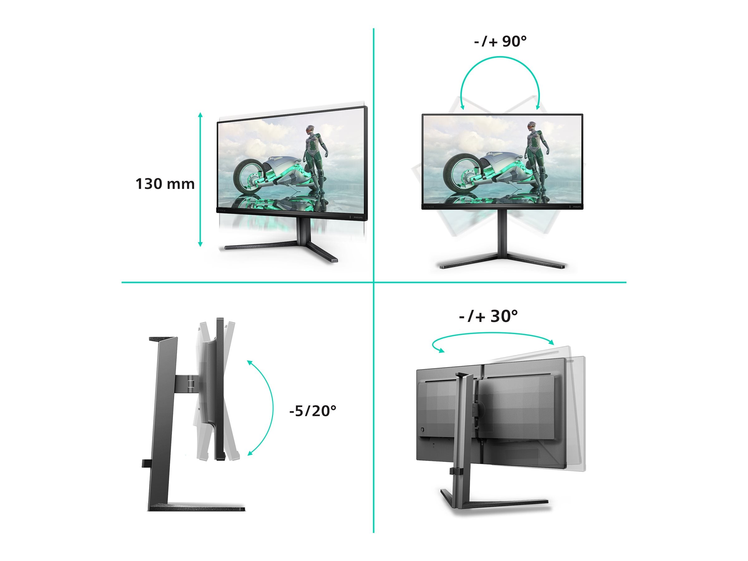 PHILIPS 25M2N3200U/00 24.5p FHD IPS 300Hz 16:9 2xHDMI 2.0 DP 1.4
