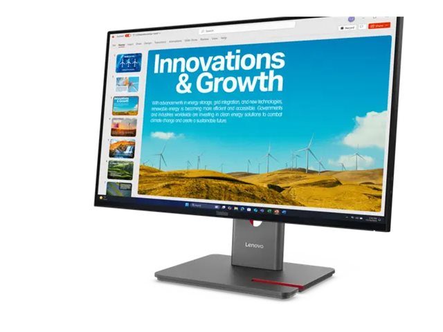 LENOVO ThinkVision P24QD-40 LED Écran 24p 2560x1440 QHD 120Hz IPS DisplayHDR HDMI DisplayPort USB-C Dock 140W DaisyChain