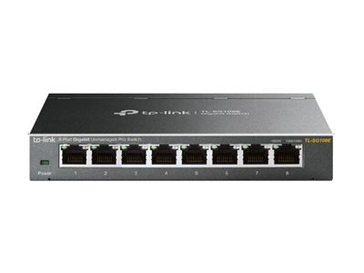 TP-LINK 8-Port Gigabit Easy Smart Switch 8 10/100/1000Mbps RJ45 ports MTU/Port/Tag-based VLAN QoS IGMP Snooping