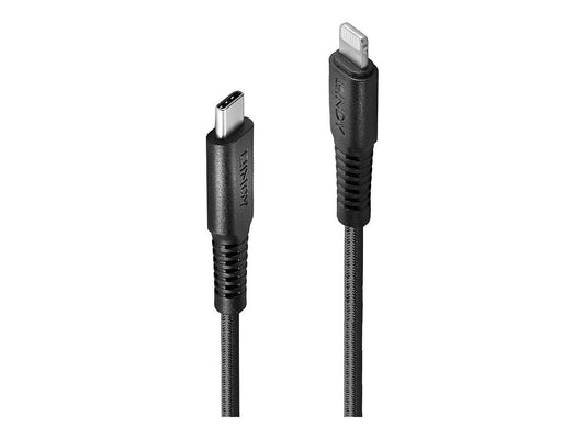 LINDY 0.5m reinforced USB Type C to Lightning charging Cable