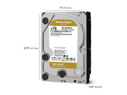 WD Gold 16To HDD 7200rpm 6Gb/s sATA 512Mo cache 3.5p intern RoHS compliant Enterprise Bulk