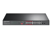 TP-LINK 16-Port 10/100Mbps + 2-Port Gigabit Rackmount Switch with 16-Port PoE+