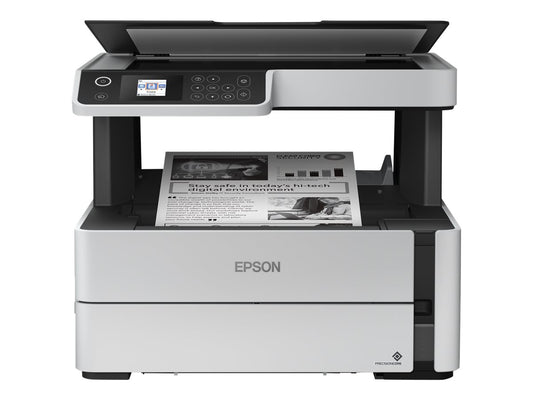 EPSON EcoTank ET-M2170 MFP Mono inkjet refillable A4 20ppm Print 250sheets USB LAN Wi-Fi White