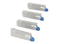 OKI C5800, C5900, C5550MFP cartouche de toner cyan capacité standard 5.000 pages pack de 1