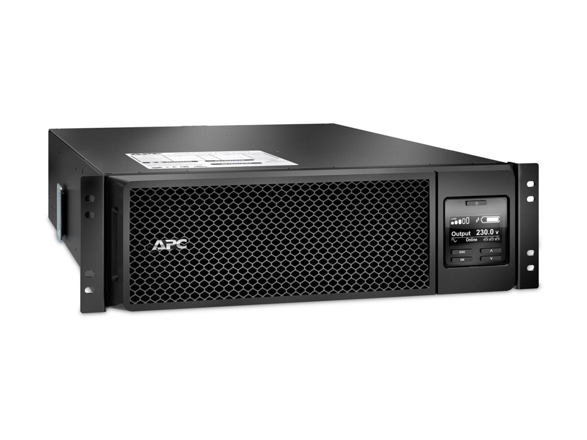 APC Smart-UPS SRT 5000VA RM UPS Rack AC 208/240V 4500Watt 5000VA 1-phase Ethernet 10/100 USB output connectors 2 3U BK