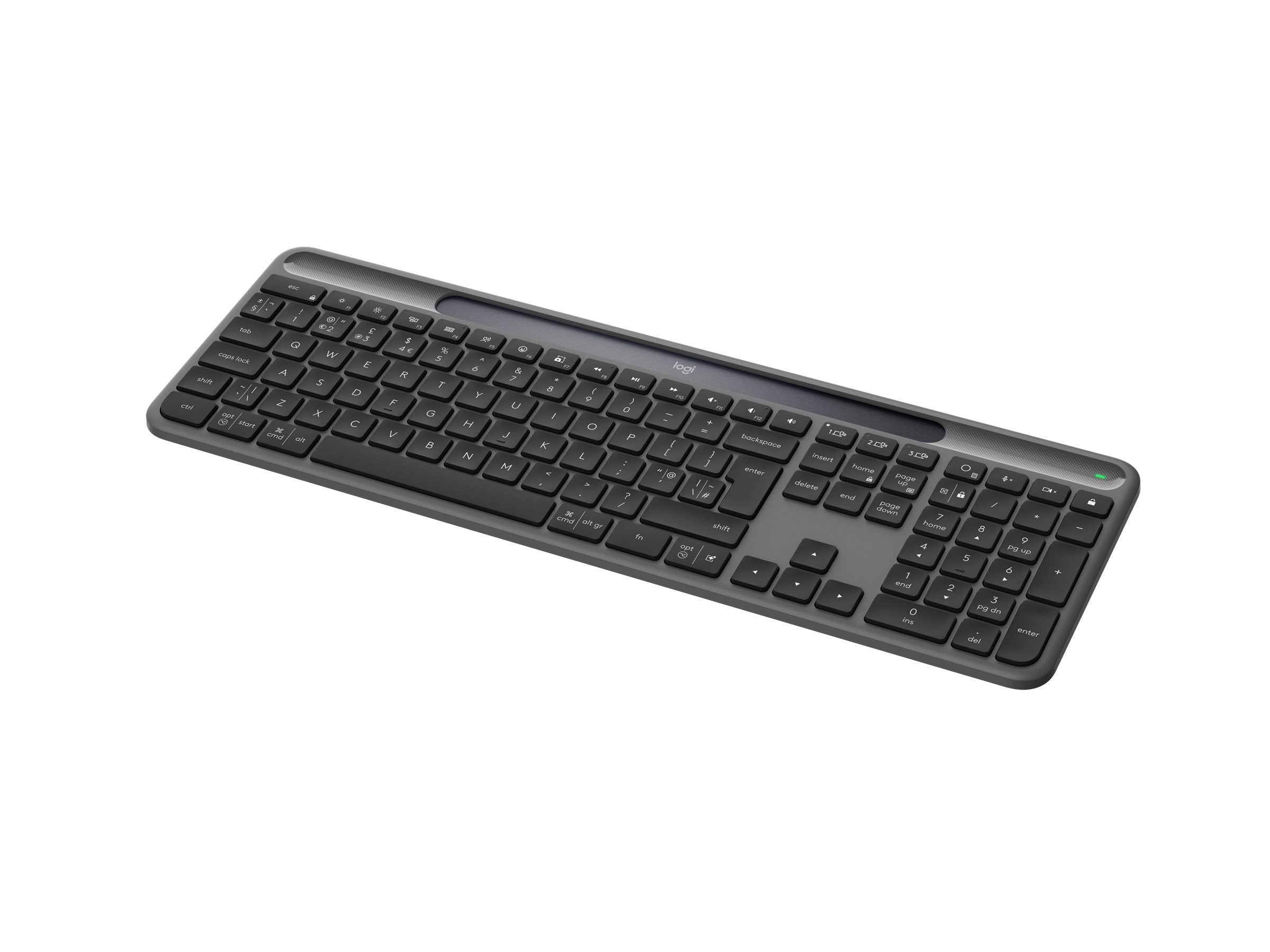 Logitech Signature Slim Solar + K980 for Business clavier Universel RF sans fil + Bluetooth QWERTY Anglais britannique Graphite