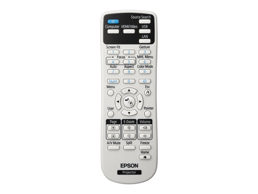 EPSON EB-1780W Projecteur Tri LCD - WXGA  1280x800 - 3000 lumens -  10000:1 - HDMI/VGA/Haut-parleurs - 2 ans RA