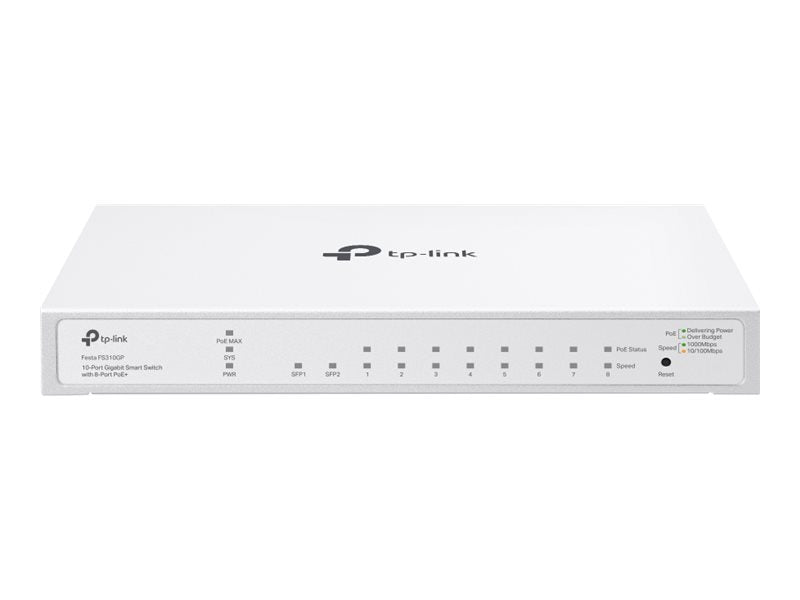 10-Port Gigabit Smart Switch with 8-Port