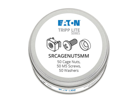 EATON TRIPPLITE SmartRack Square Hole Hardware Kit with 50 M5 screws and washers