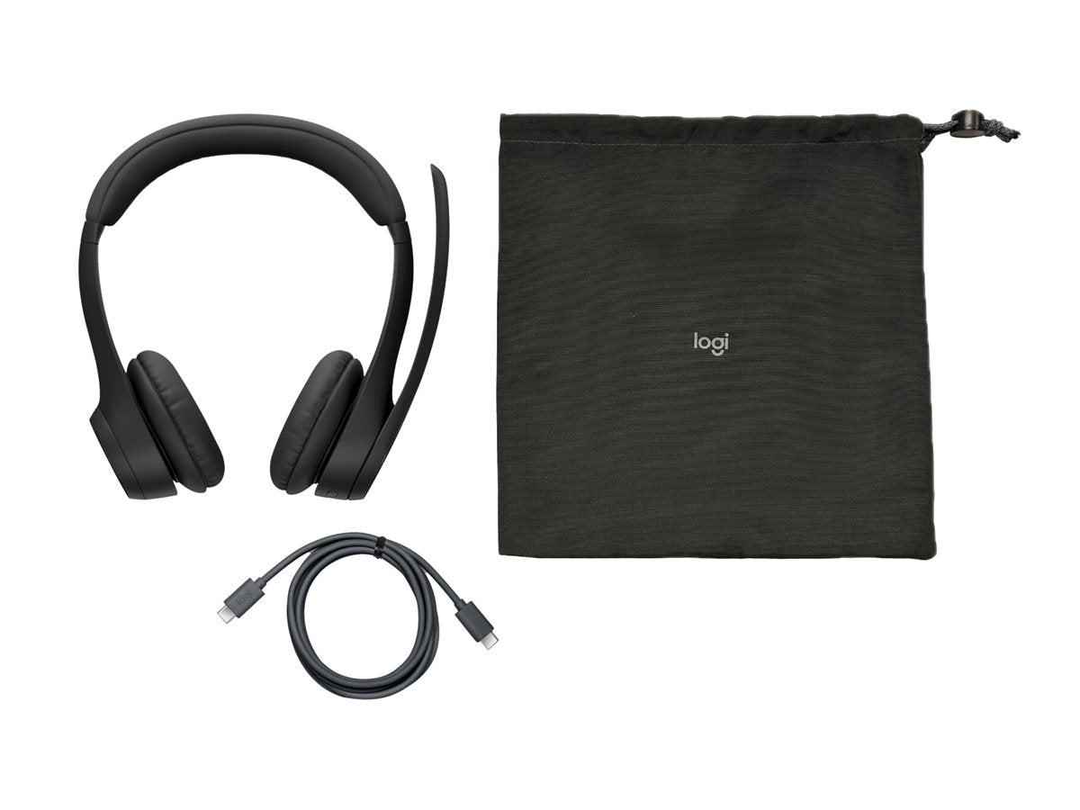 LOGITECH Headset - Zone 305 - Midnight Black - 2.4GHZ/BT - PLUGC - EMEA28-935 - BUNDLE UC