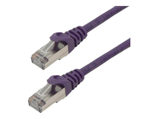 MCL FCC6BM-0.5M/VI - Câble réseau RJ45 cuivre CAT 6 F/UTP - 0.5m Violet