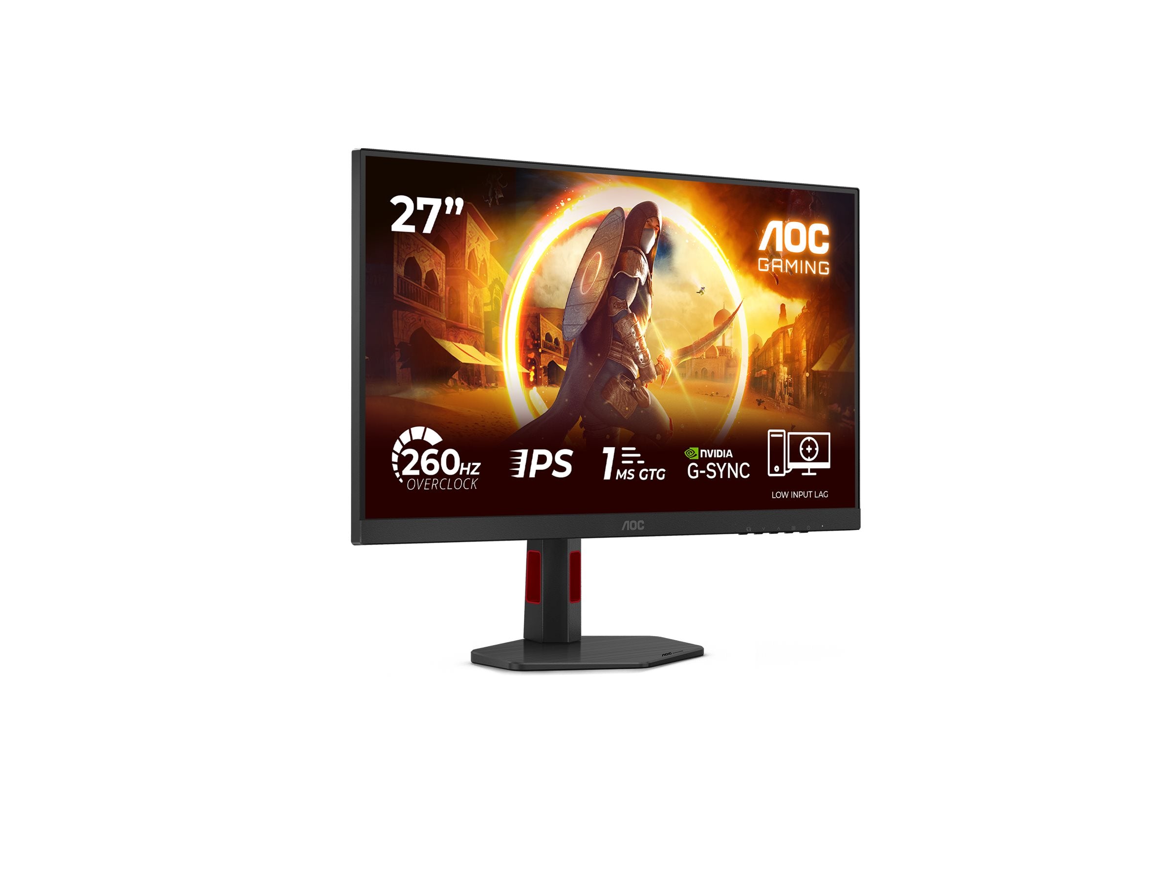 AOC 27G4ZR Gaming 27p 16:9 Fast IPS 260Hz 1920x1080 HAS 130mm 2xHDMI 2.0 DP 1.4
