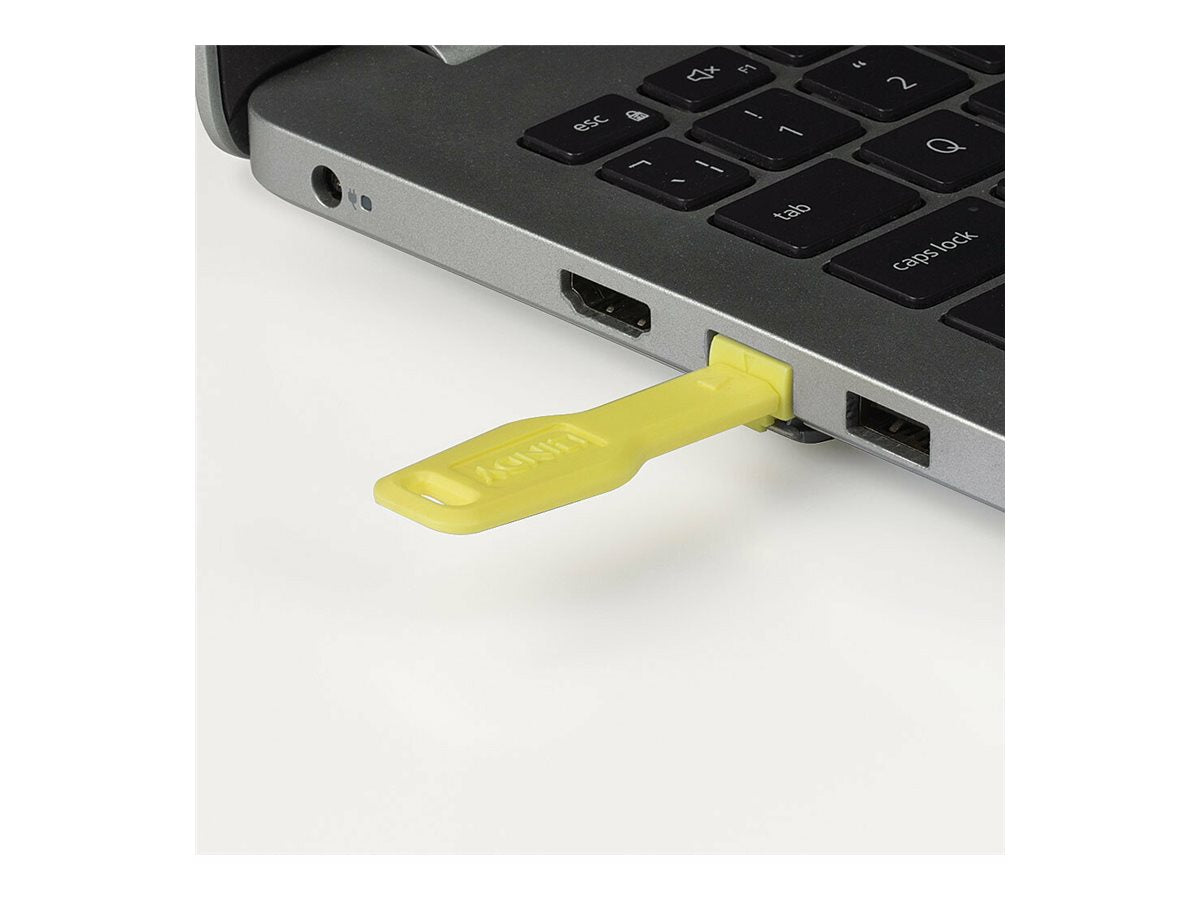 LINDY RJ45 Port Blocker key yellow