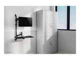 NEOMOUNTS WL90-325BL1 Station de travail assis-debout - mural - 17-32p - ressort à gaz