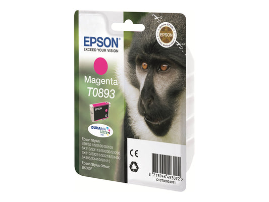EPSON 1LB T0893 ink cartridge magenta low capacity 3.5ml 1-pack blister without alarm