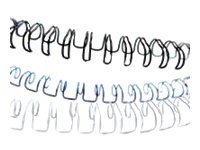 FELLOWES rel metall 34 boucles 10mm 3/8in blanc x 100pk