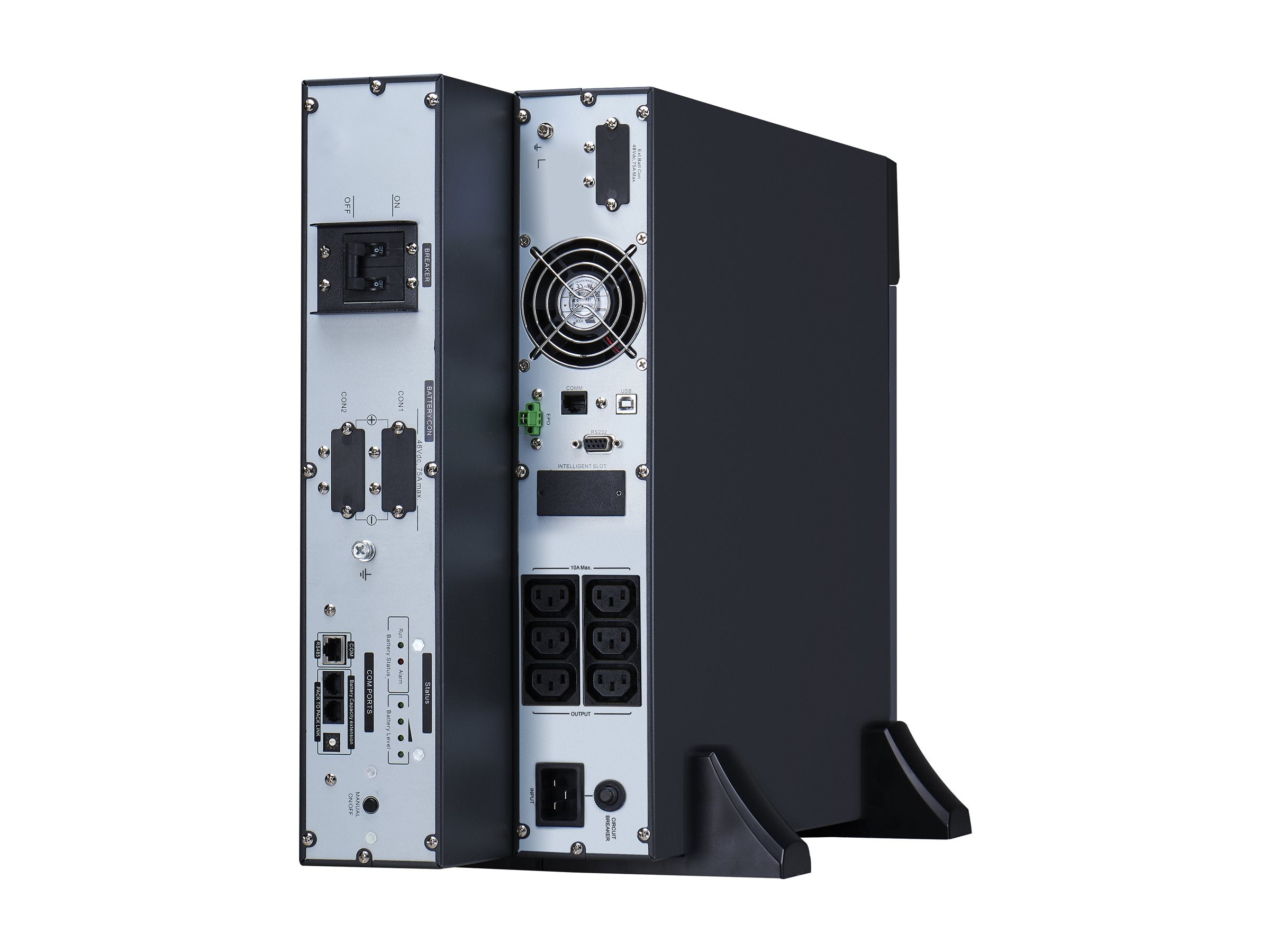 APC Easy UPS On-Line UPS Rack AC 230V 1800Watt 2000VA Li-ion RS-232 USB output connectors 6 4U 19 Black with silver