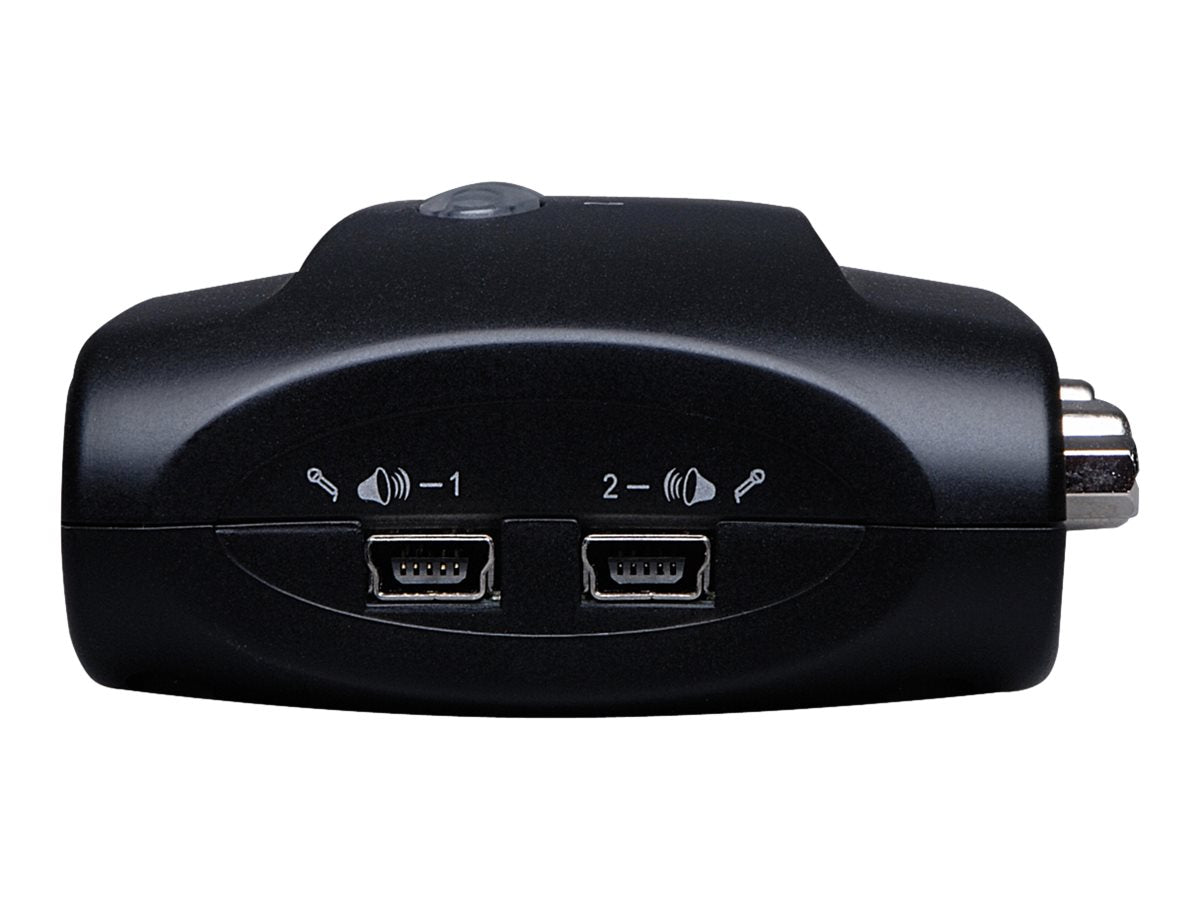 EATON TRIPPLITE 2-Port Desktop Compact USB KVM Switch with Audio & Cable Kit KVM switch 2 x KVM ports 1 local user desktop
