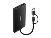 LINDY USB Type A and C to Dual HDMI 4K60 Converter