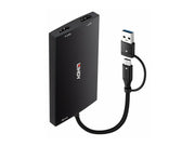 LINDY USB Type A and C to Dual HDMI 4K60 Converter