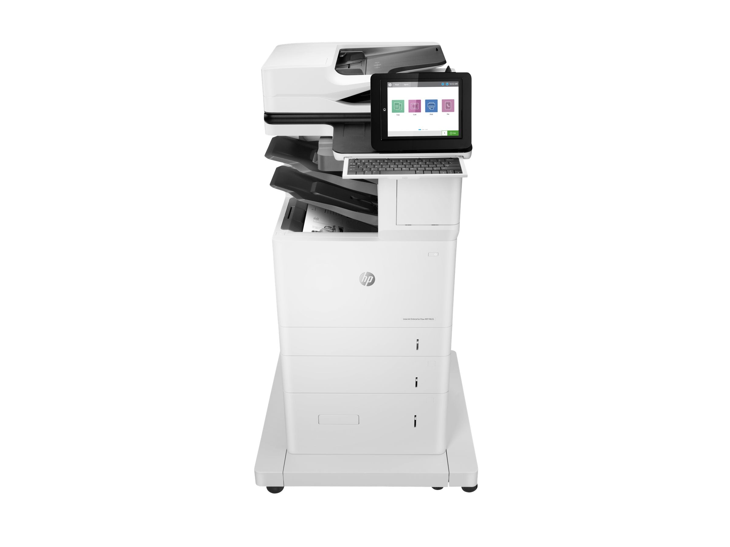 HP LaserJet Enterprise Flow MFP M635z MFP Mono laser 216x864mm A4 61ppm Print 3200sheets USB LAN