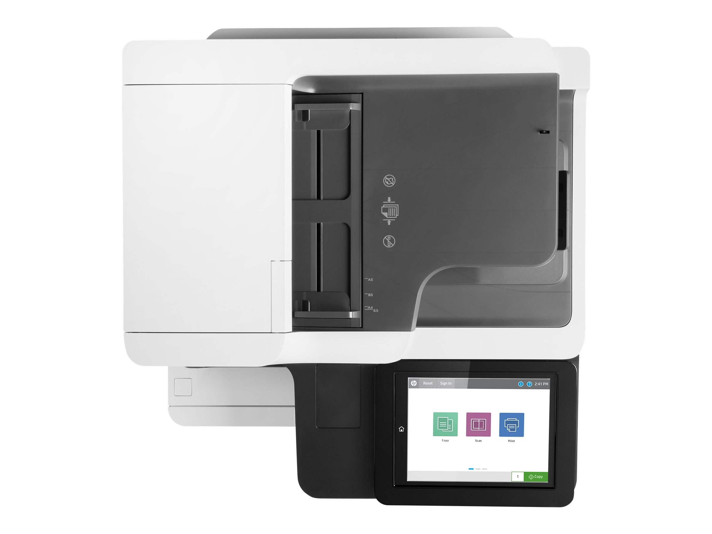 HP LaserJet Enterprise MFP M635fht MFP Mono laser 216x864mm A4 61ppm Copy 61ppm Print 1200sheets USB LAN