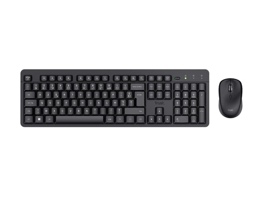 TRUST Pack clavier & souris sans fil ODY II silencieux - noir (FR)