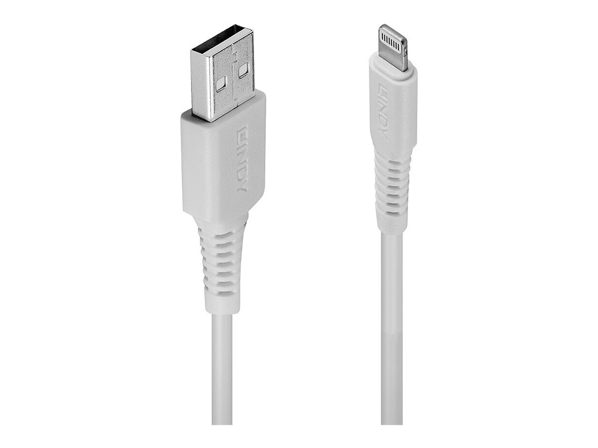 LINDY 3m USB to Lightning Cable white Charge and sync Cable for iPhone iPad & iPod