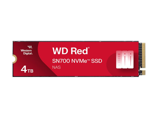 WD Red SSD SN700 NVMe 4To M.2 2280 PCIe Gen3 8Gb/s internal drive for NAS devices