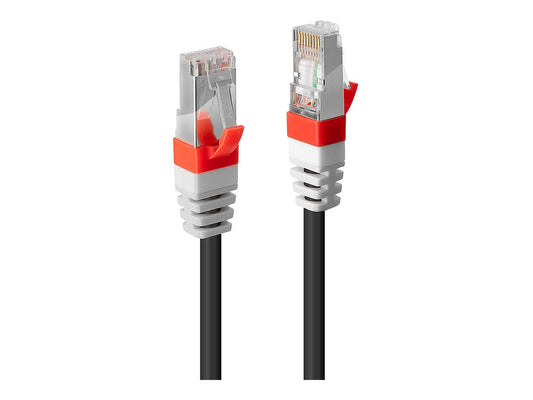 LINDY S/FTP Cat.6A Cable Black 0.5m LOSH incl. Testprotocol