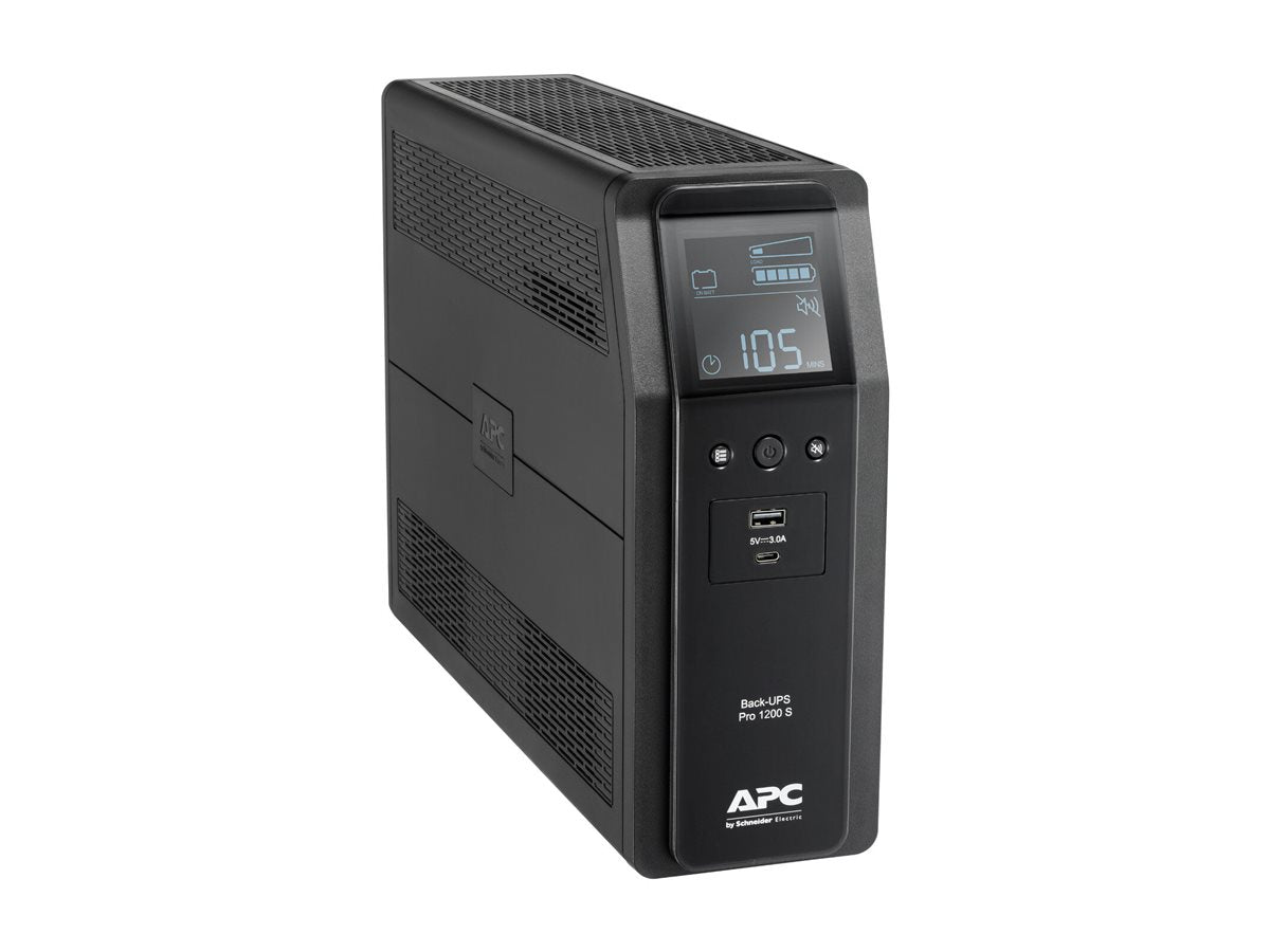 APC Back-UPS Pro BR1200SI UPS AC 220-240V 720Watt 1200VA USB output connectors 8 Black