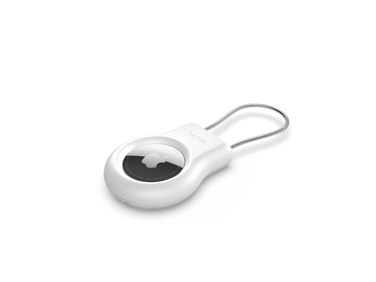 BELKIN Secure Holder with Wire Cable for AirTag White