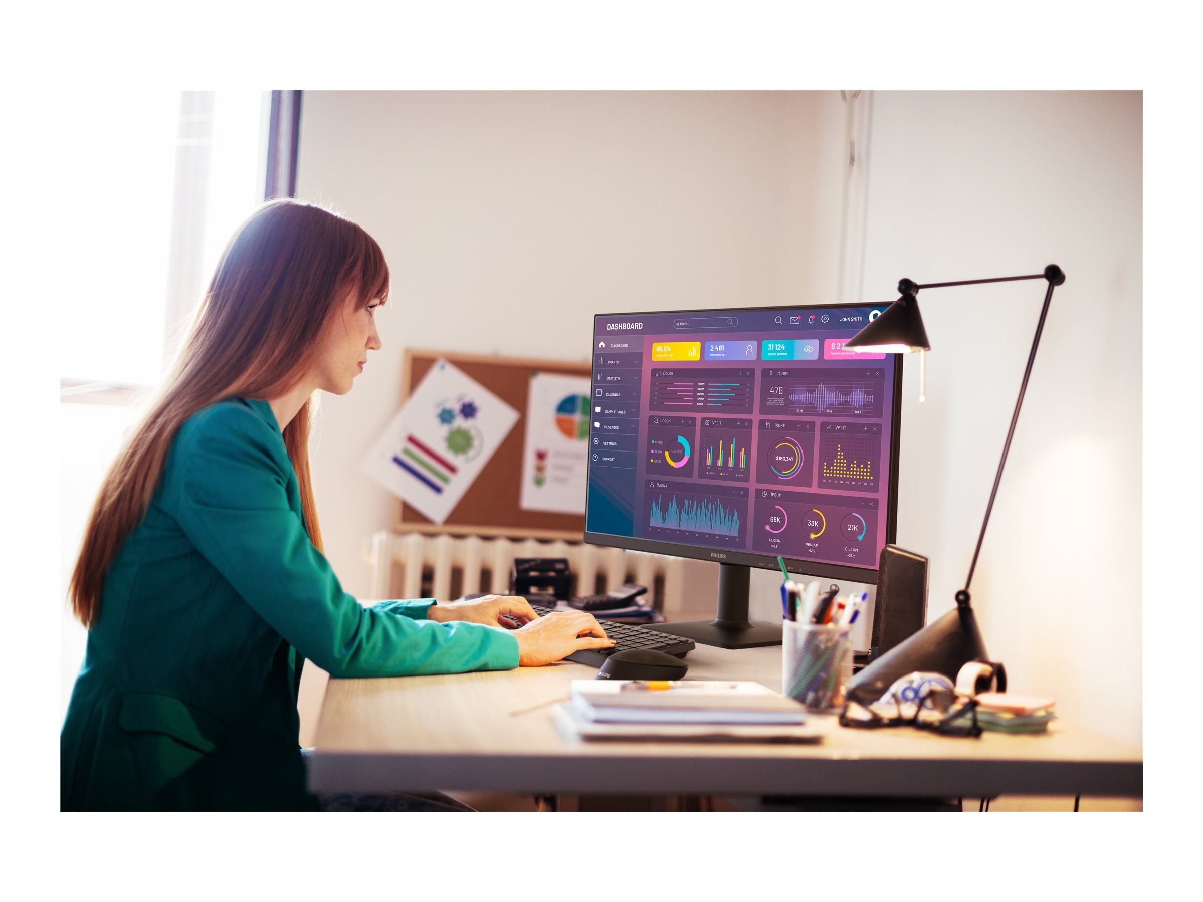 PHILIPS 27E2N1100L/00 27p 1920x1080 100Hz HDMI D-Sub Black